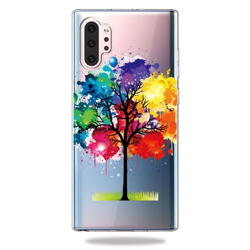 Kryt Samsung Galaxy Note 10 Plus Průhledný Akvarelový Strom