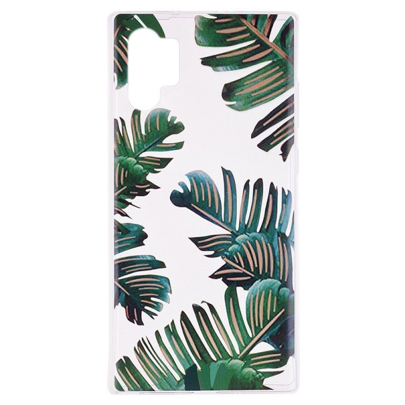 Kryt Samsung Galaxy Note 10 Plus Zelené Listy