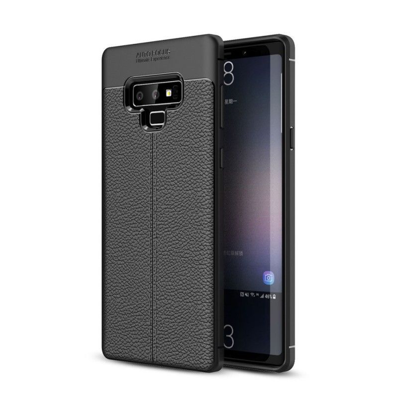 Kryt Samsung Galaxy Note 9 Litchi S Dvojitým Koženým Efektem