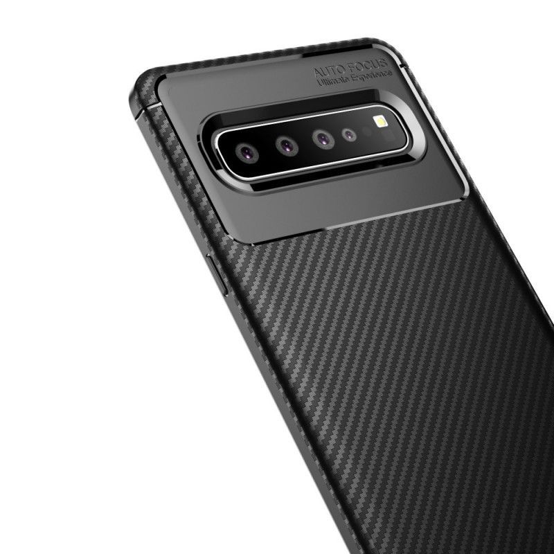 Kryt Samsung Galaxy S10 5g Flexibilní Textura Uhlíkových Vláken