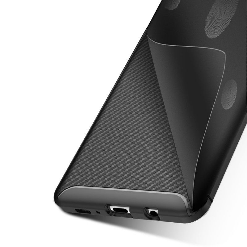 Kryt Samsung Galaxy S10 5g Flexibilní Textura Uhlíkových Vláken