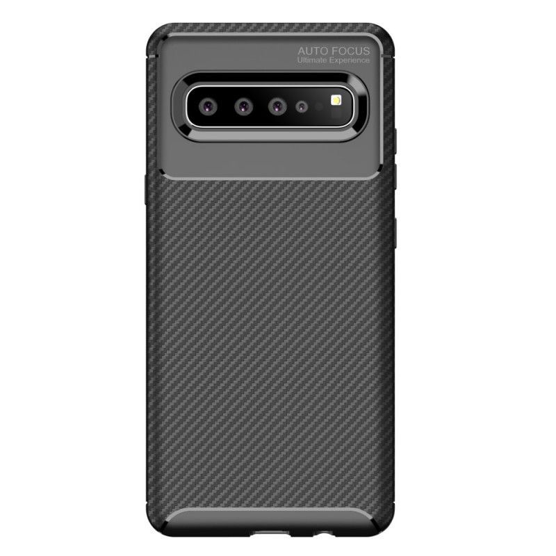 Kryt Samsung Galaxy S10 5g Flexibilní Textura Uhlíkových Vláken