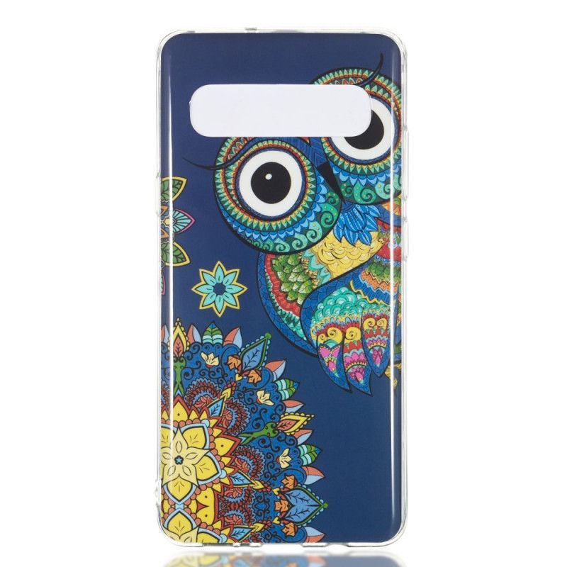 Kryt Samsung Galaxy S10 5g Fluorescenční Mandala Sova