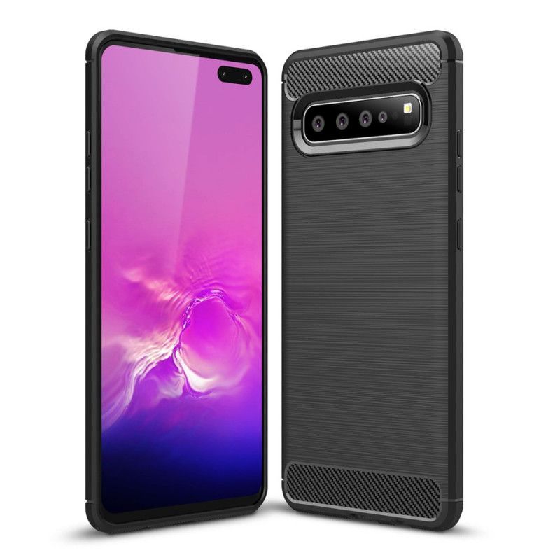 Kryt Samsung Galaxy S10 5g Kartáčované Uhlíkové Vlákno