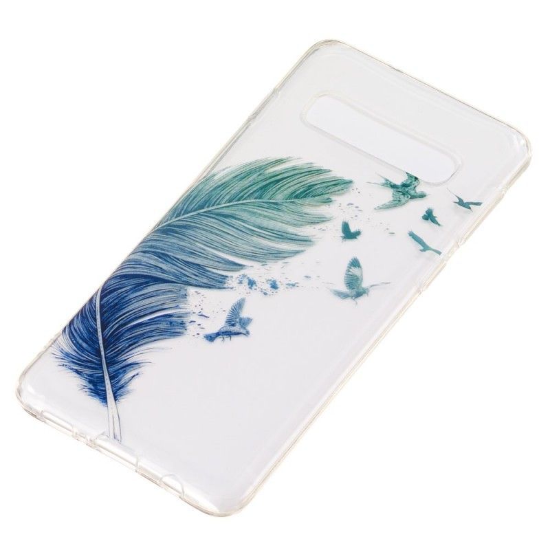 Kryt Samsung Galaxy S10 Barevné Peří