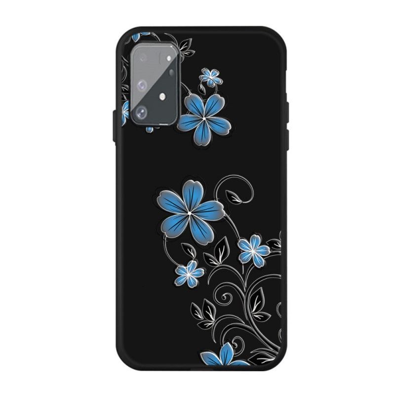 Kryt Samsung Galaxy S10 Lite Modré Květy
