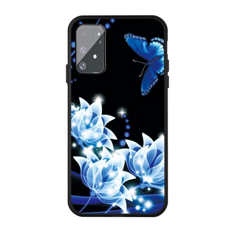 Kryt Samsung Galaxy S10 Lite Modrý Motýl A Květiny