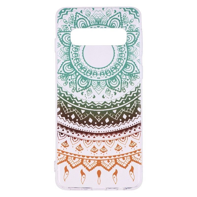 Kryt Samsung Galaxy S10 Plus Průhledná Barevná Mandala