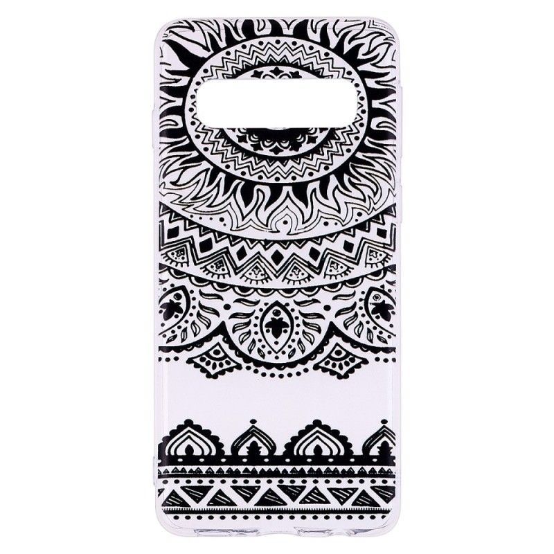 Kryt Samsung Galaxy S10 Plus Průhledná Květinová Mandala