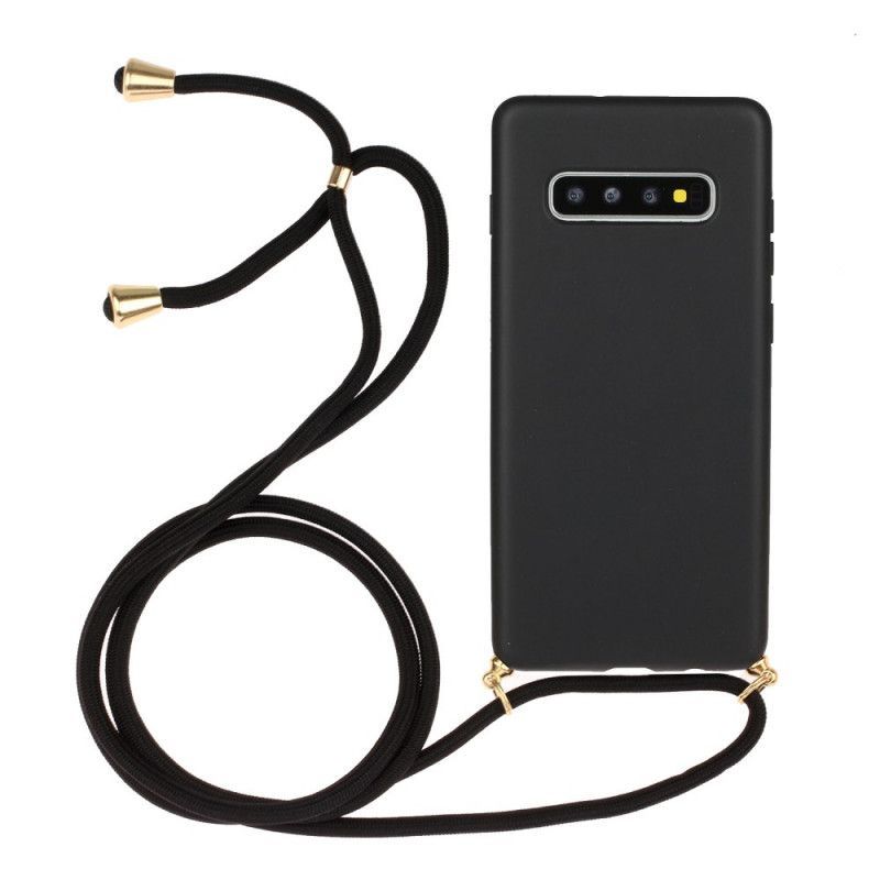 Kryt Samsung Galaxy S10 Silikon S Barevnou Šňůrkou
