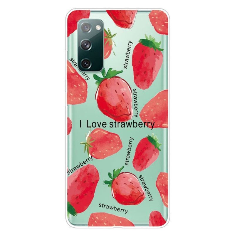 Kryt Samsung Galaxy S20 Fe Jahody / Miluji Jahody