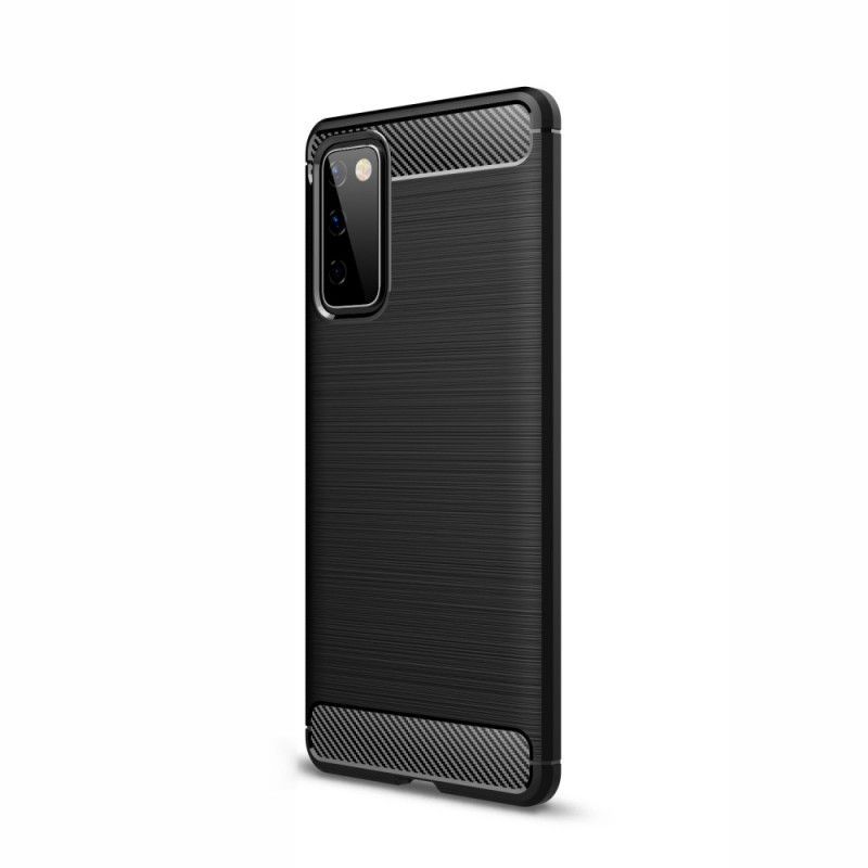 Kryt Samsung Galaxy S20 Fe Kartáčované Uhlíkové Vlákno