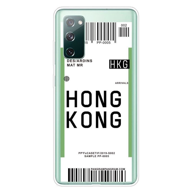 Kryt Samsung Galaxy S20 Fe Palubní Vstupenka Do Hong Kongu