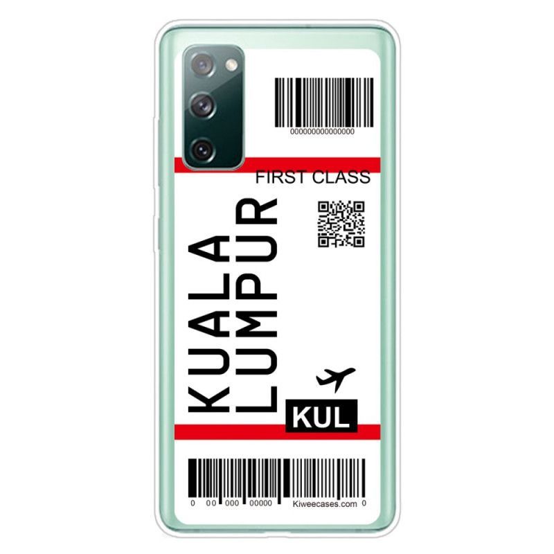 Kryt Samsung Galaxy S20 Fe Palubní Vstupenka Do Kuala Lumpur