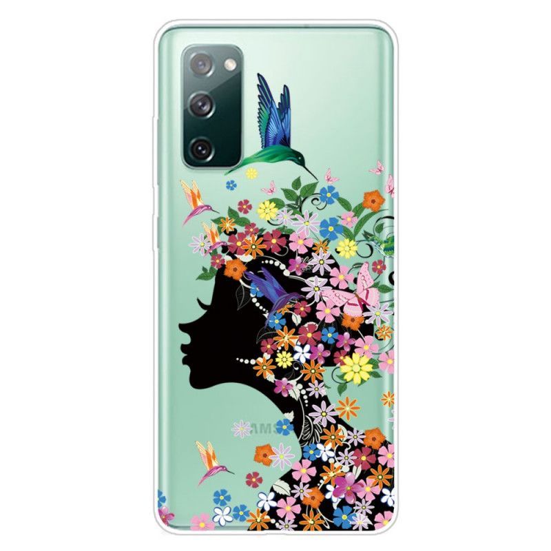 Kryt Samsung Galaxy S20 Fe Pěkná Květinová Hlava