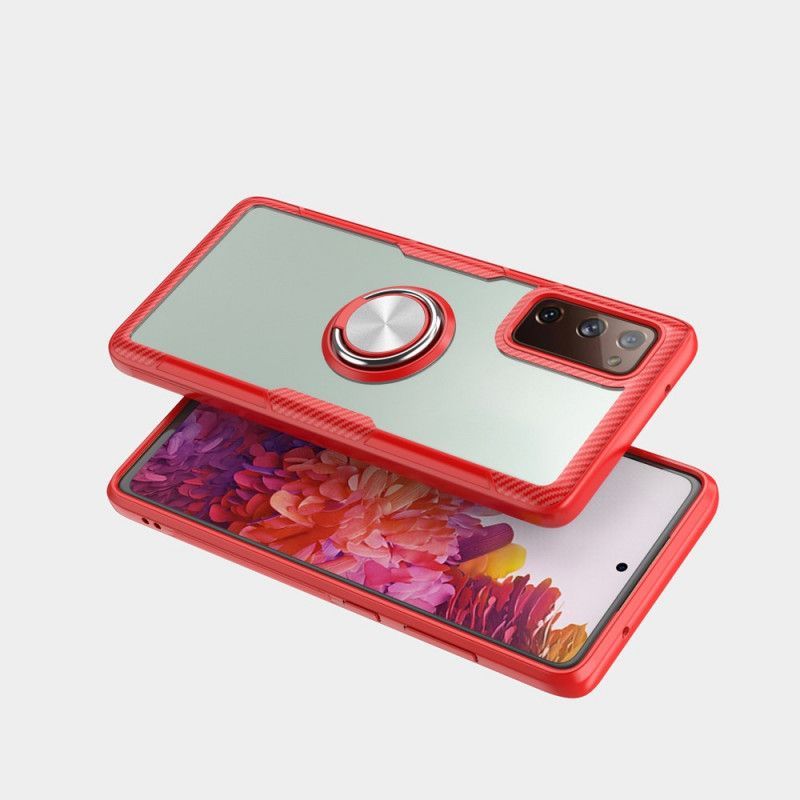Kryt Samsung Galaxy S20 Fe Průhledný Kruh A Uhlík