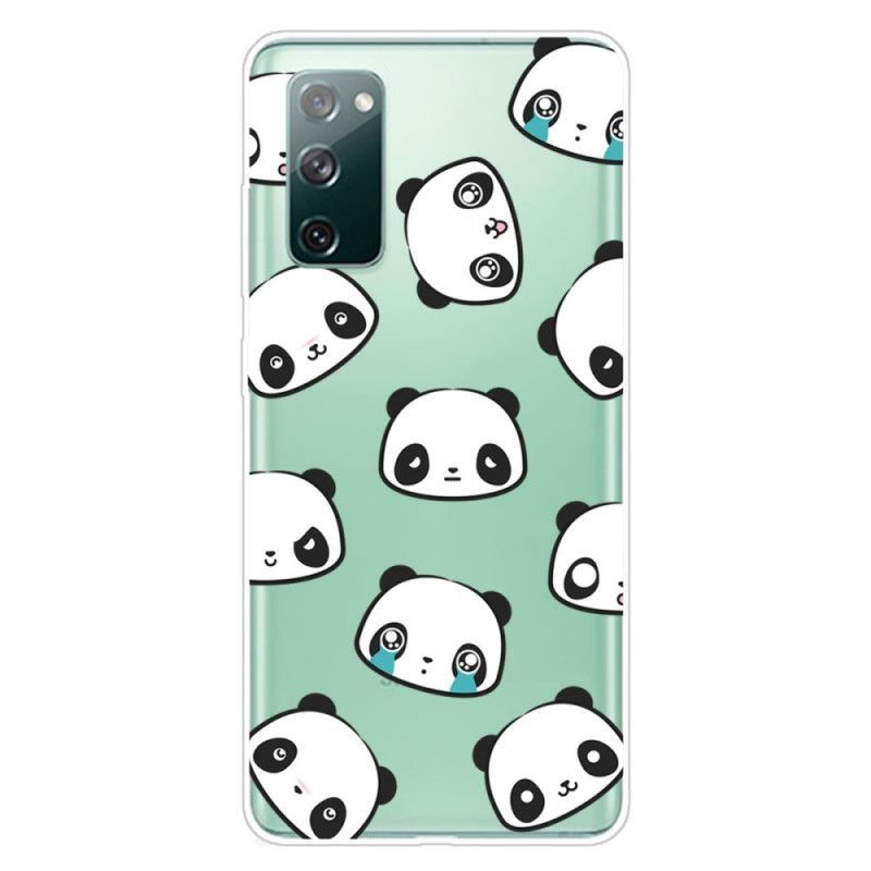 Kryt Samsung Galaxy S20 Fe Transparentní Sentimentální Pandy