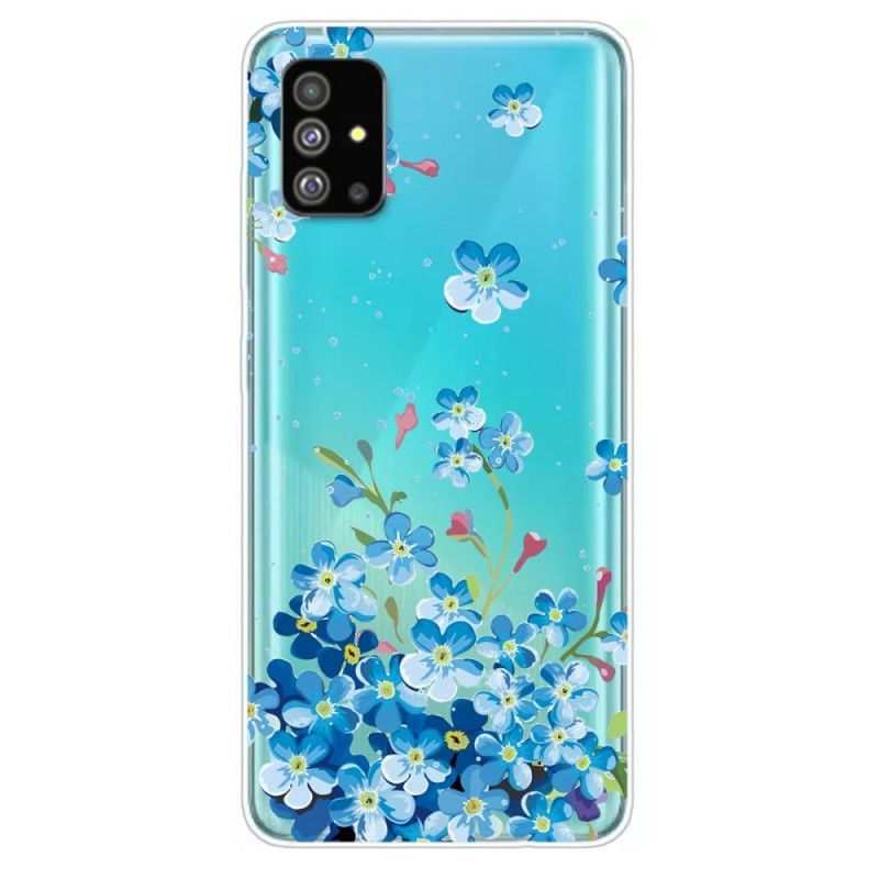 Kryt Samsung Galaxy S20 Modré Květy