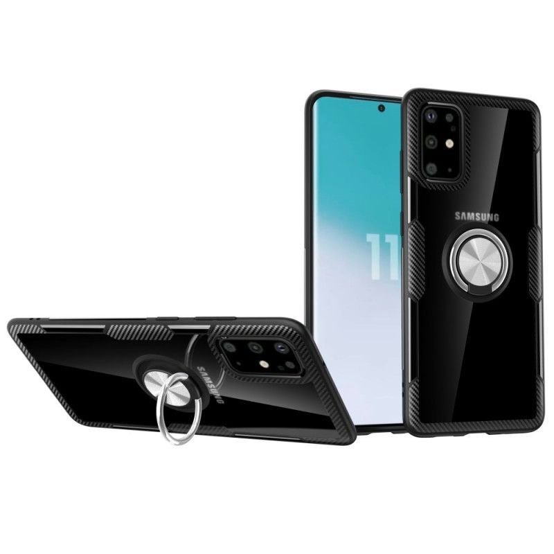 Kryt Samsung Galaxy S20 Uhlíkové Vlákno S Kovovým Prstencem