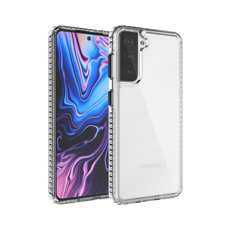Kryt Samsung Galaxy S21 5g Průhledná Barevná Tlačítka