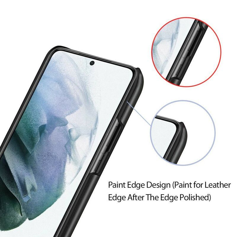 Kryt Samsung Galaxy S21 Fe Ksq Dvoubarevný Kožený Efekt