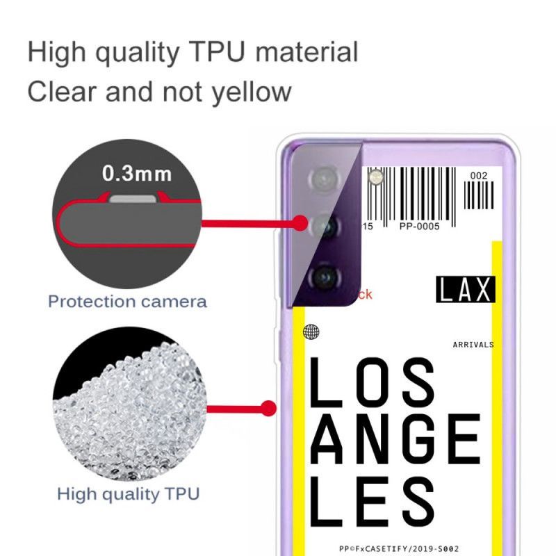 Kryt Samsung Galaxy S21 Plus 5g Palubní Vstupenka Do Los Angeles