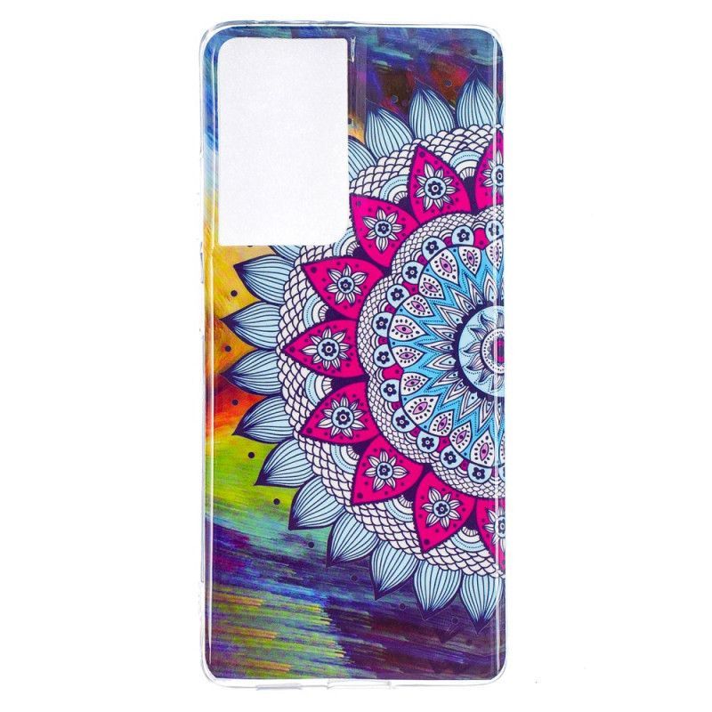 Kryt Samsung Galaxy S21 Ultra 5g Fluorescenční Barevná Mandala