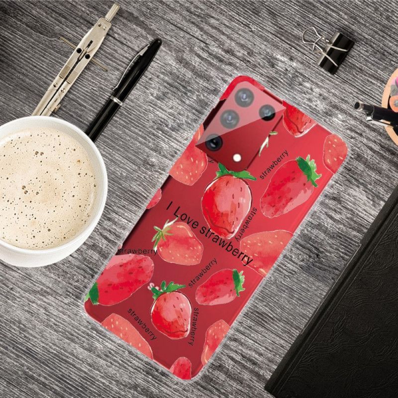 Kryt Samsung Galaxy S21 Ultra 5g Jahody / Miluji Jahody