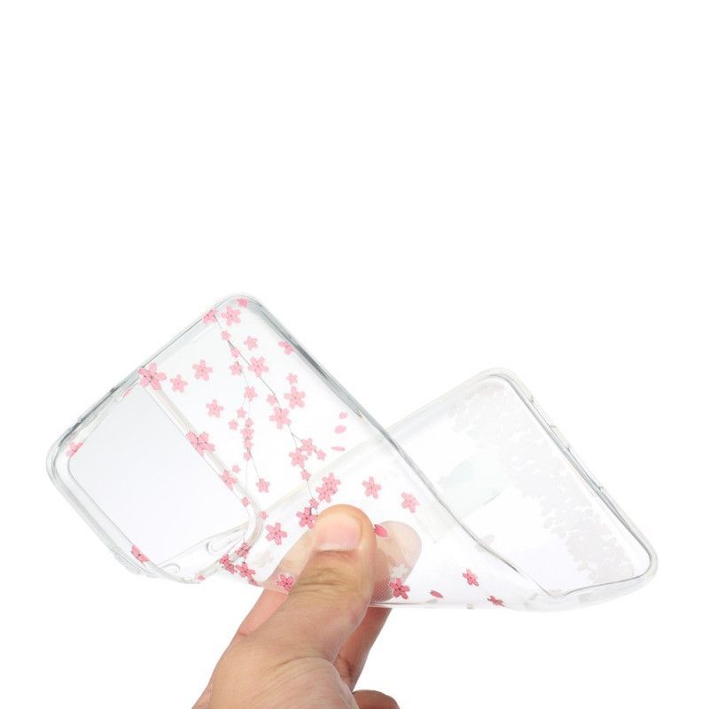 Kryt Samsung Galaxy S21 Ultra 5g Okvětní Lístky A Kočka