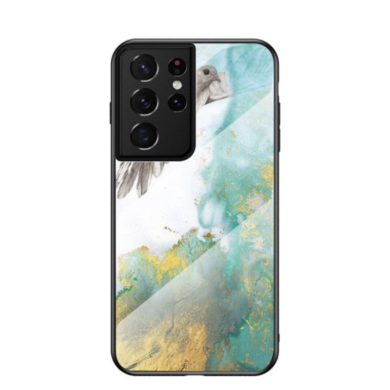 Kryt Samsung Galaxy S21 Ultra 5g Tvrzené Sklo V Barvě Mramoru