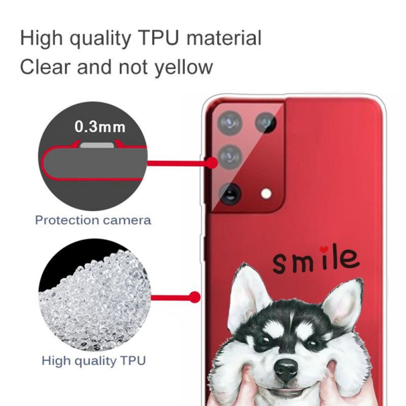 Kryt Samsung Galaxy S21 Ultra 5g Úsměvný Pes