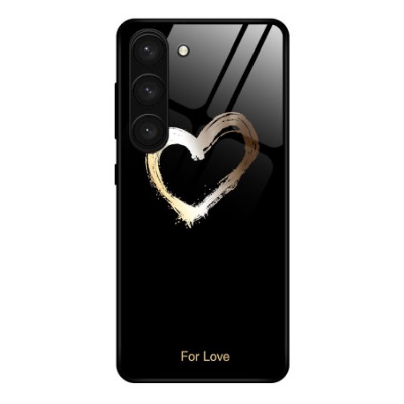 Kryt Samsung Galaxy S24 Plus 5g Kryty Na Mobil Tvrzené Sklo Black Heart