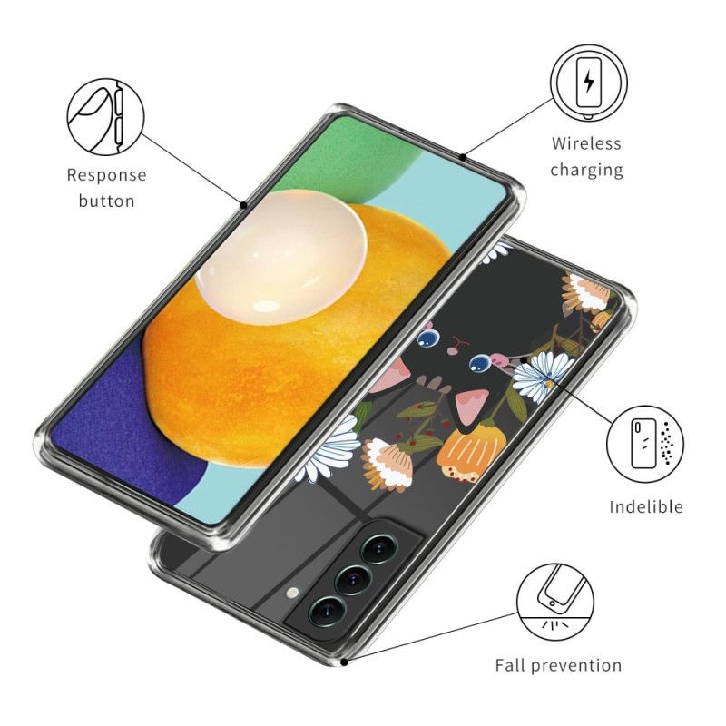 Kryt Samsung Galaxy S24 Plus 5g Květina A Kočka