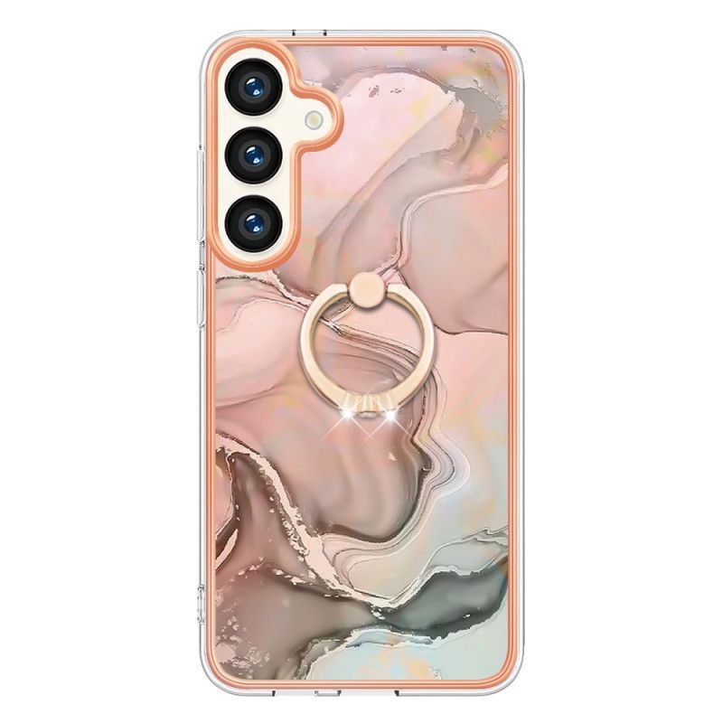 Kryt Samsung Galaxy S24 Plus 5g Opěrný Kroužek Ve Stylu Mramoru