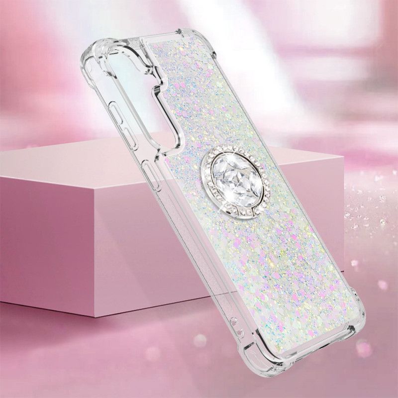 Kryt Samsung Galaxy S24 Plus 5g Podpora Glitter Ring