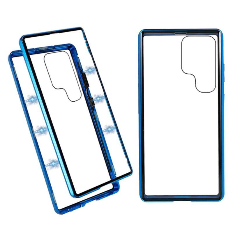 Kryt Samsung Galaxy S24 Ultra 5g Magnetické Tvrzené Sklo A Dvojitá Ochrana