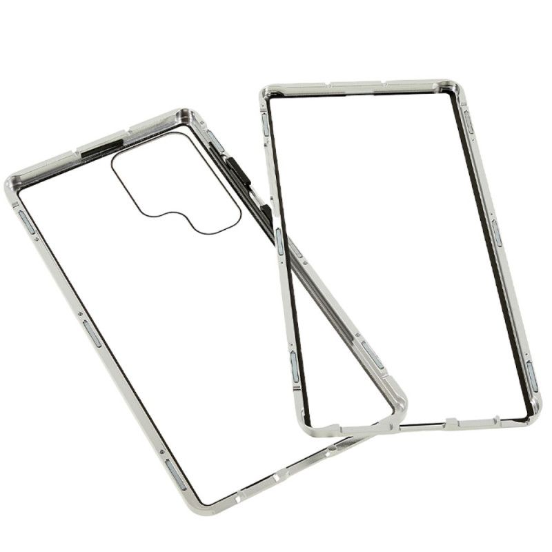 Kryt Samsung Galaxy S24 Ultra 5g Magnetické Tvrzené Sklo A Dvojitá Ochrana