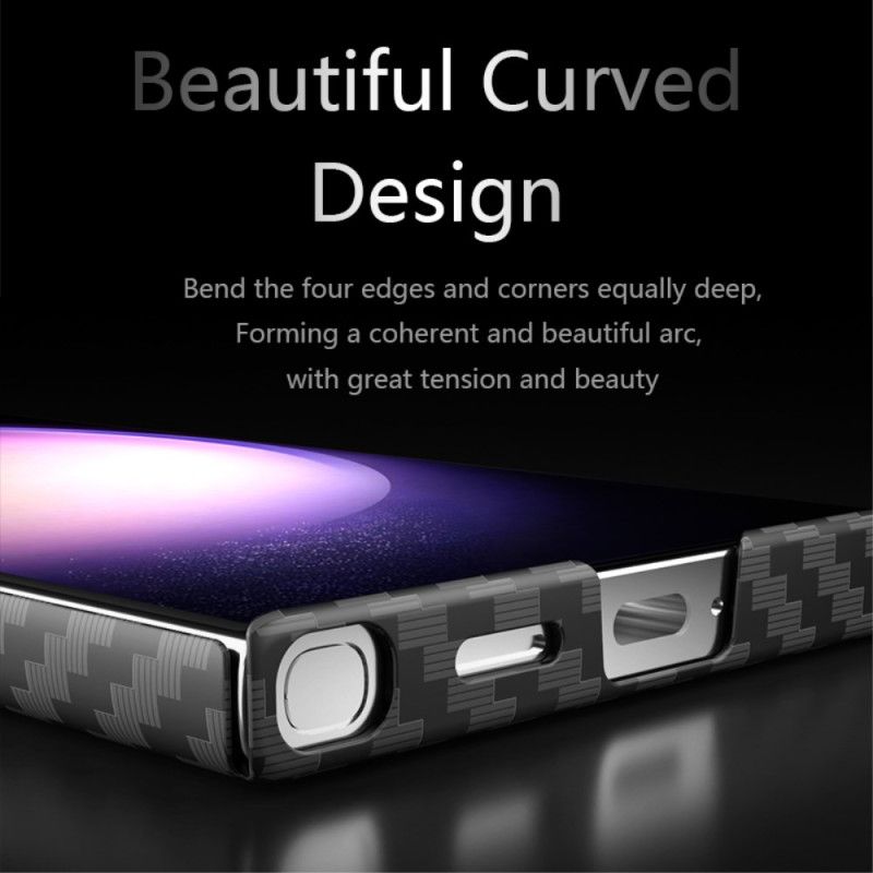 Kryt Samsung Galaxy S24 Ultra 5g Textura Uhlíkových Vláken