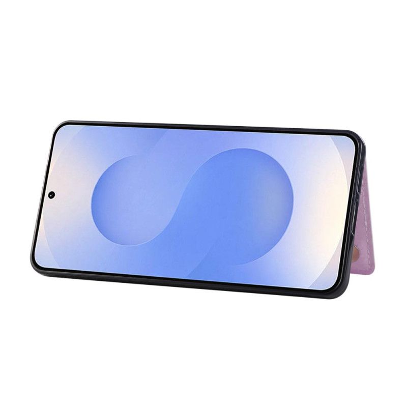 Kryt Samsung Galaxy S25 5g Edge Držák Na Karty S Květinovým Vzorem