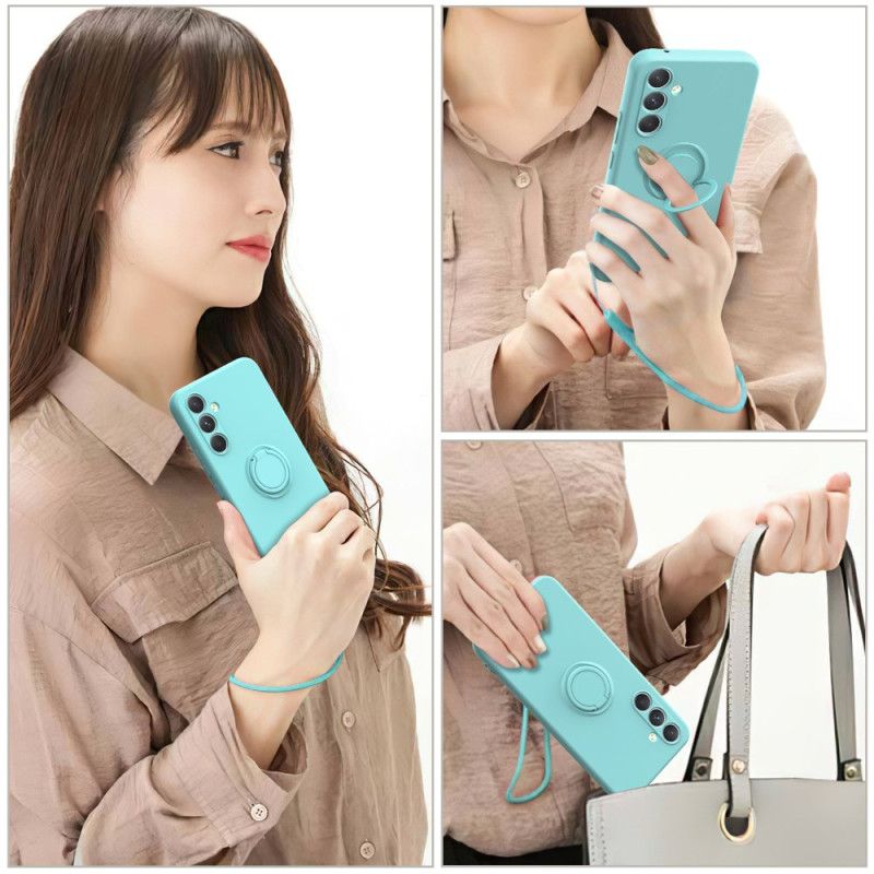 Kryt Samsung Galaxy S25 5g Kryty Na Mobil Držák Na Prsteny Z Tekutého Silikonu