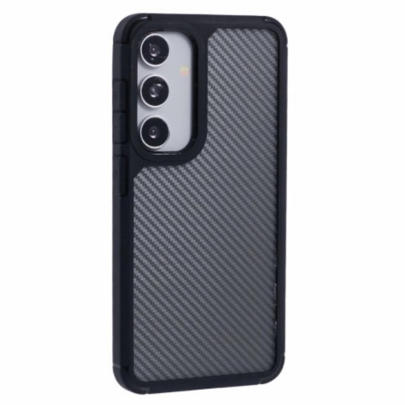 Kryt Samsung Galaxy S25 5g Kryty Na Mobil Průsvitná Textura S Uhlíkovými Vlákny