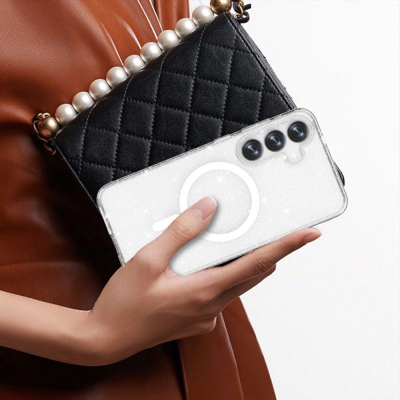 Kryt Samsung Galaxy S25 5g Kryty Na Mobil Třpytivá Zadní Strana Kompatibilní S Magsafe