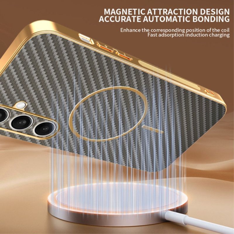 Kryt Samsung Galaxy S25 Fe Design S Karbonovými Vlákny Magsafe