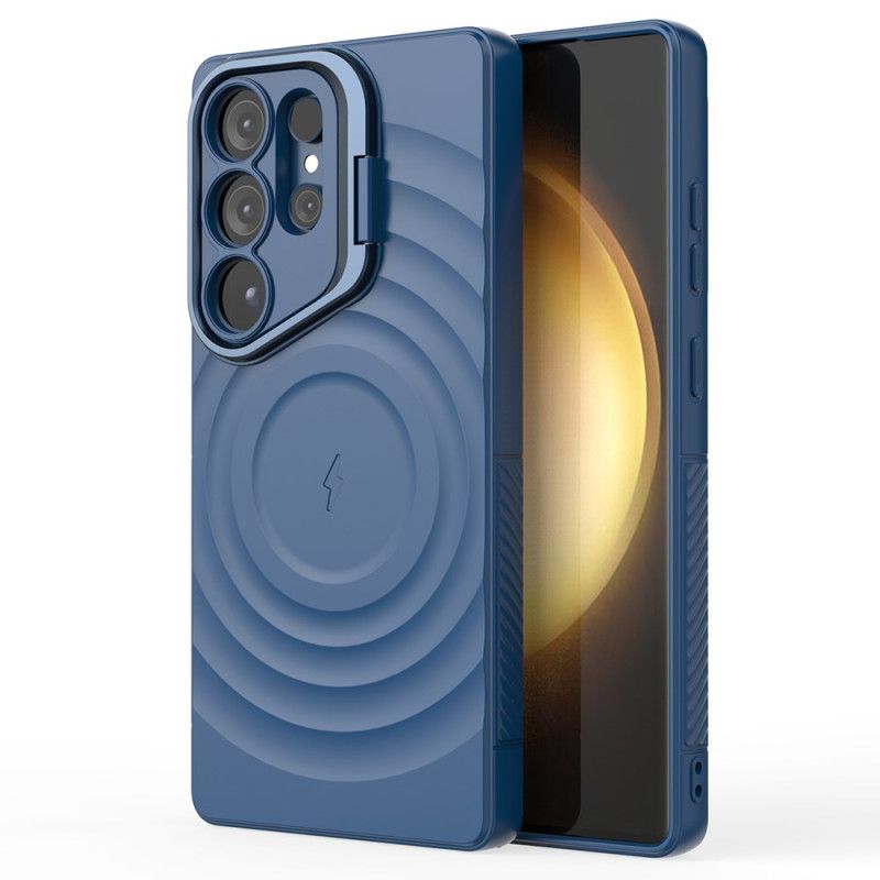 Kryt Samsung Galaxy S25 Ultra 5g Kompatibilní S Magsafe Vlnitý Design Se Stojánkem