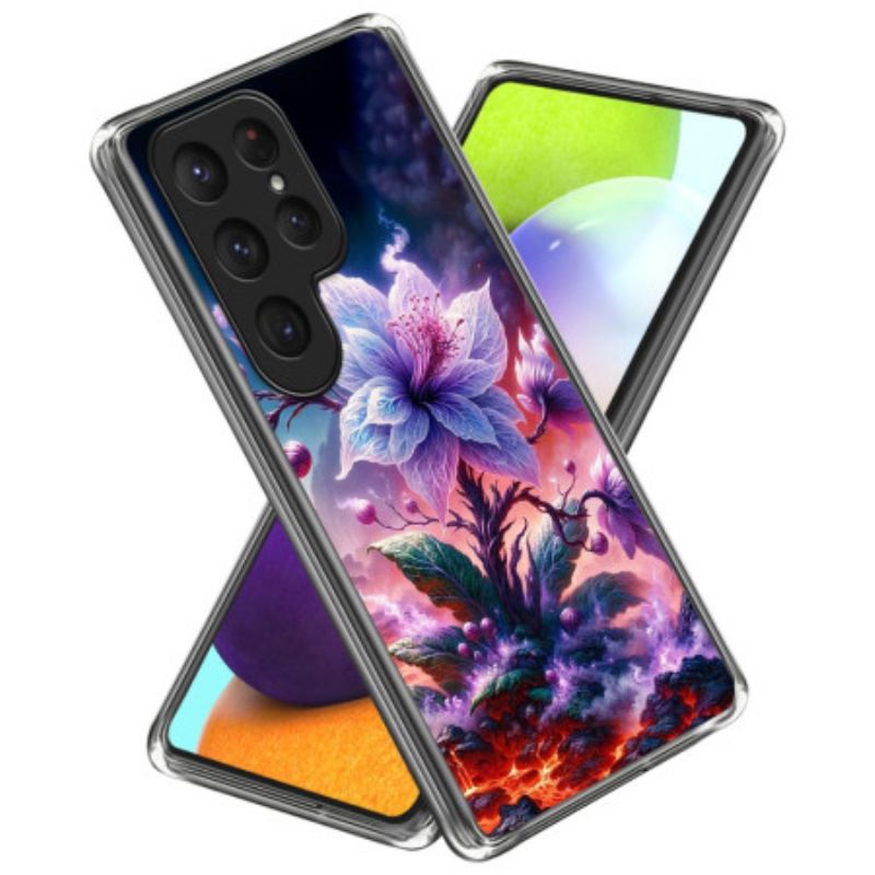 Kryt Samsung Galaxy S25 Ultra 5g Kryty Na Mobil Fialové Květy