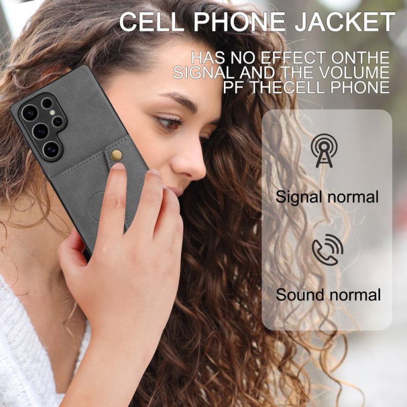 Kryt Samsung Galaxy S25 Ultra 5g Kryty Na Mobil Pouzdro Na Karty V Retro Stylu