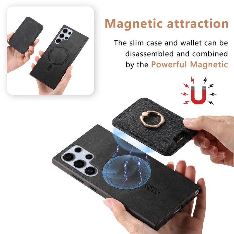 Kryt Samsung Galaxy S25 Ultra 5g Odnímatelné Magnetické Držák Karet A Stojánek