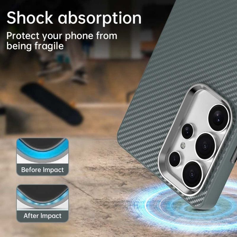 Kryt Samsung Galaxy S25 Ultra 5g Textura S Uhlíkovými Vlákny