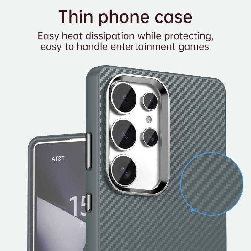 Kryt Samsung Galaxy S25 Ultra 5g Textura S Uhlíkovými Vlákny