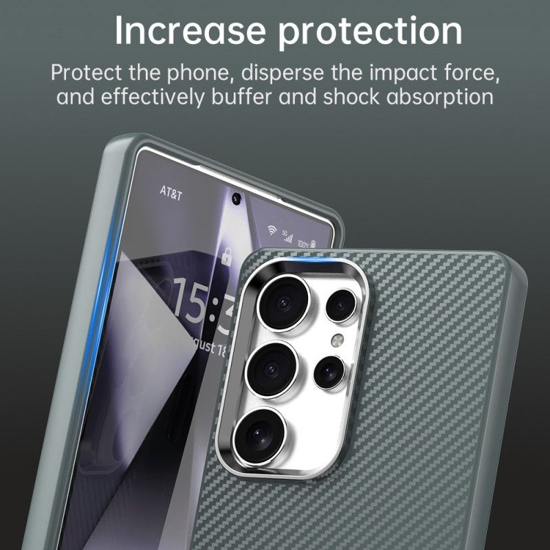 Kryt Samsung Galaxy S25 Ultra 5g Textura S Uhlíkovými Vlákny